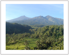 View at Senaru, mount Rinjani Trekking Lombok