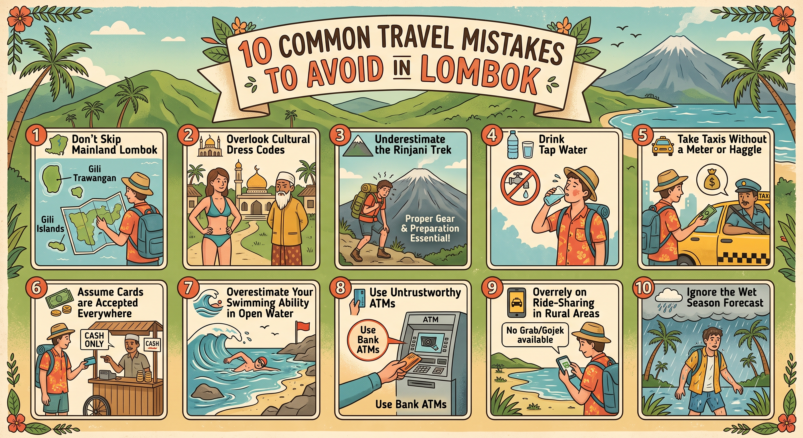 10 Common Travel Mistakes to Avoid in Lombok
