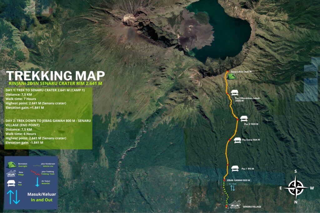 2 Days Trekking Crater Rim Senaru