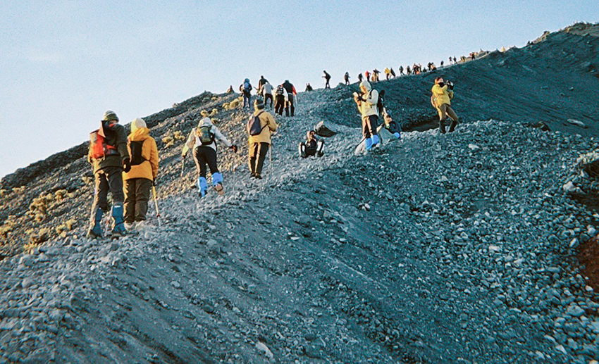 On the Way to Summit Rinjani - Summit Rinjani 2 days